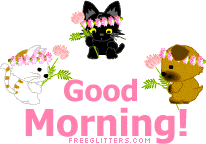 Good Morning Graphics from http://www.freeglitters.com