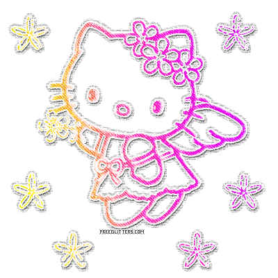 Hello Kitty Glitter Graphics from http://www.freeglitters.com