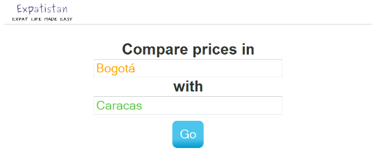 Comparar costos de vida entre ciudades