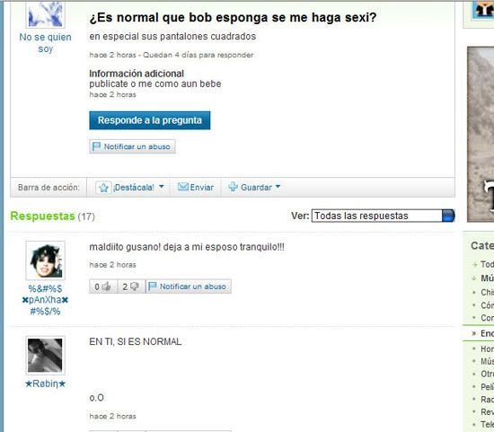 Las peores preguntas en Yahoo respuestas