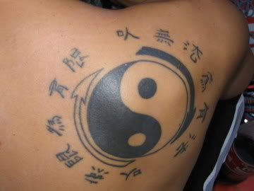 Yin Yang tattoo, chinese tattoo art