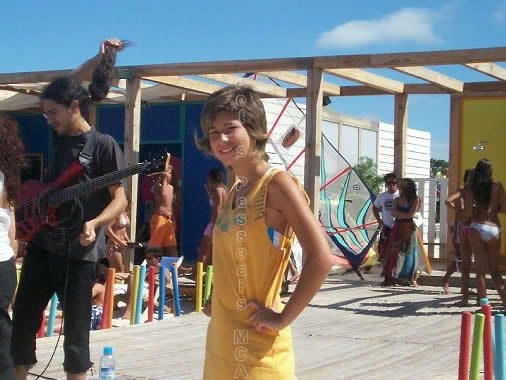 Andreia Nunes nas gravações
