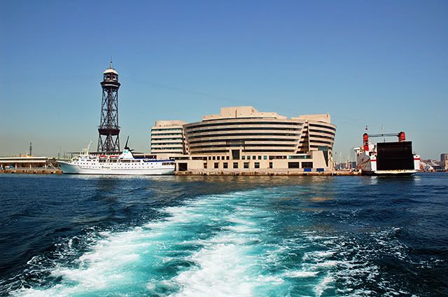 Barcelona World Trade Center View From The Sea [enlarge]
