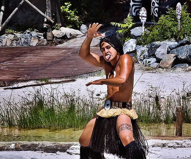 Maori Warrior at Port Aventura Amusement Park, Salou, Spain [enlarge]