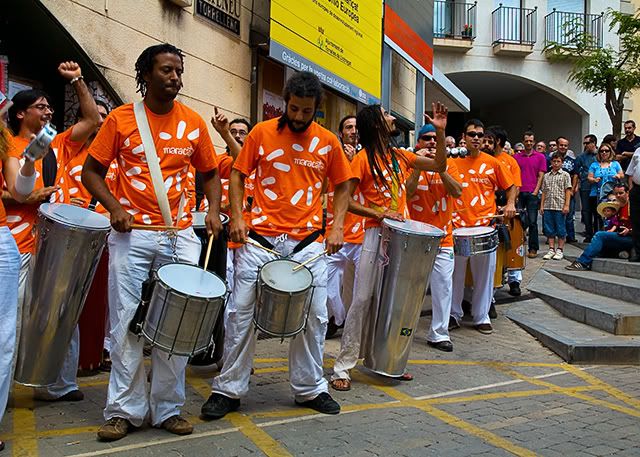 Maracatu Percussion Band, Festa de la Cirera, Torrella de Llobregat, Barcelona [enlarge]