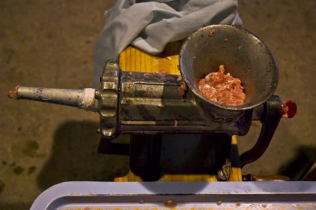 Meat Grinder: Sausage, The Making of. [enlarge]