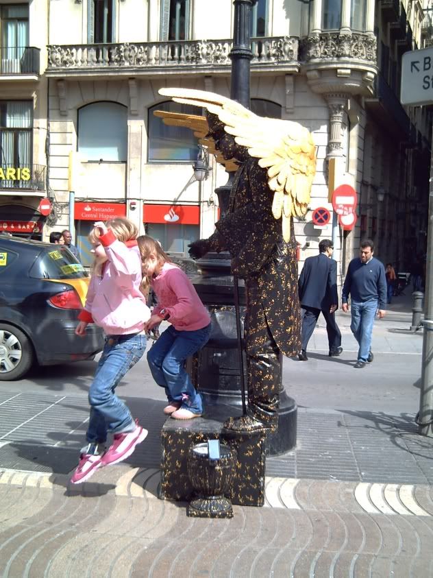 Street Artist at Las Ramblas, Barcelona