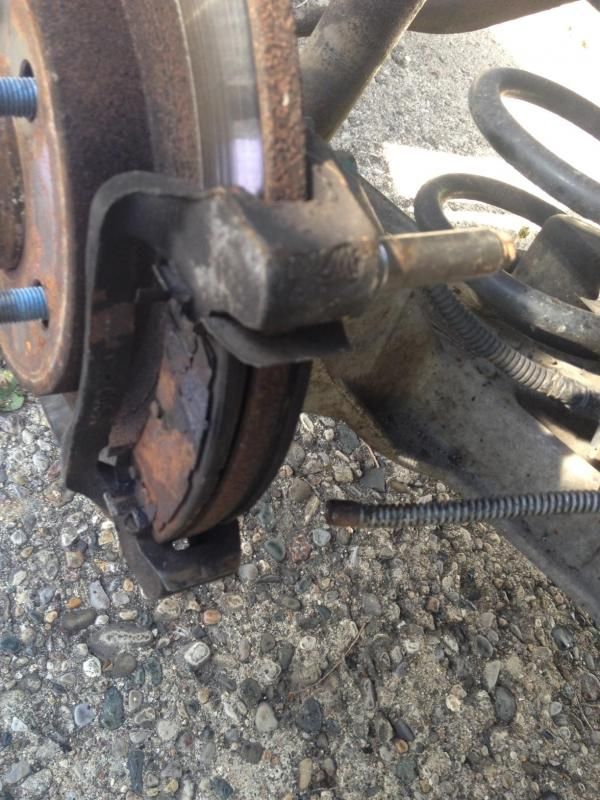 2000 Deville Rear Brake Caliper Wont Slide Along Top Pin Cadillac