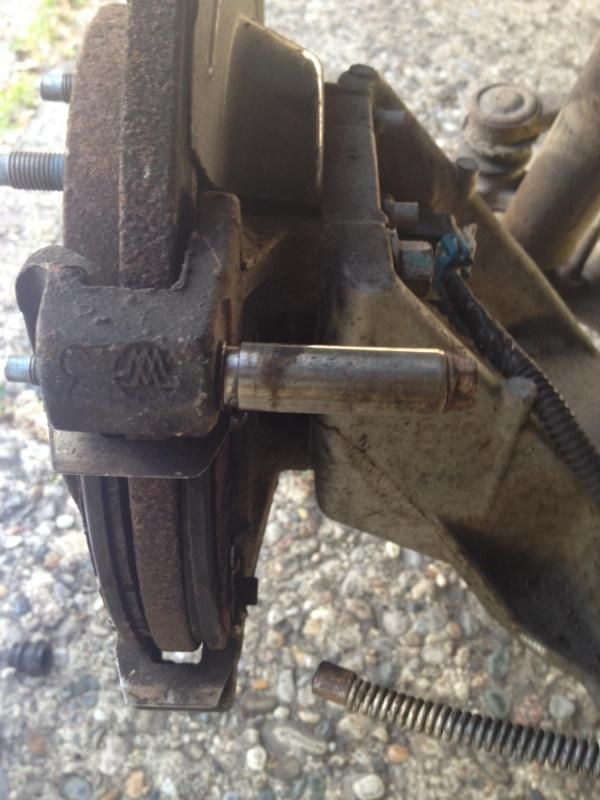 2000 Deville Rear Brake Caliper Wont Slide Along Top Pin Cadillac