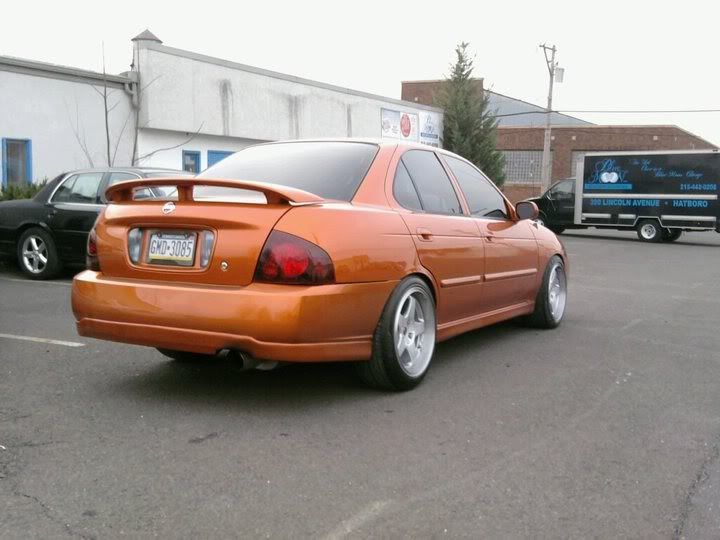 Orange Nissan Sentra