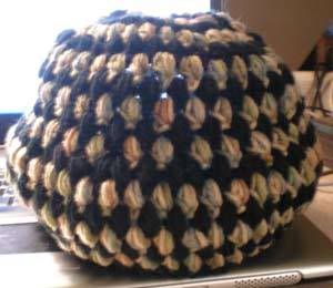 puff stitch crochet hat