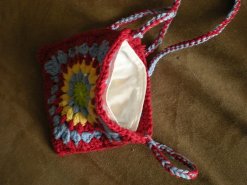 Granny Square Purse Liner