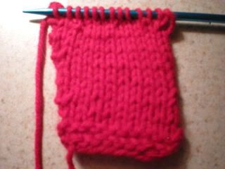 First time knitting swatch