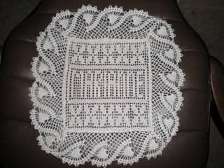 Crochet Lace Name Doily