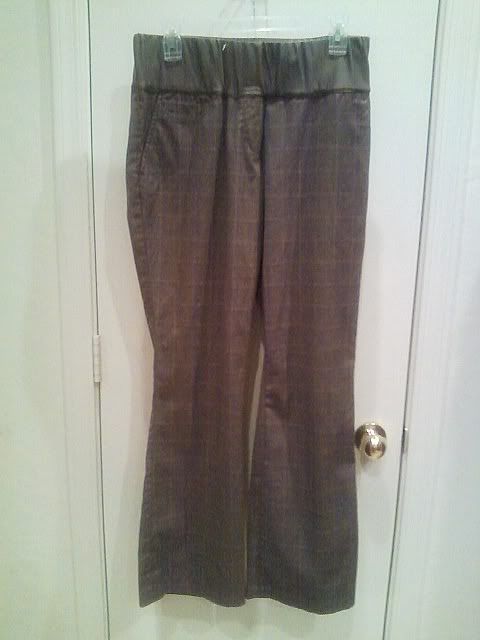 Liz Langue maternity brown slacks-EUC-size 12