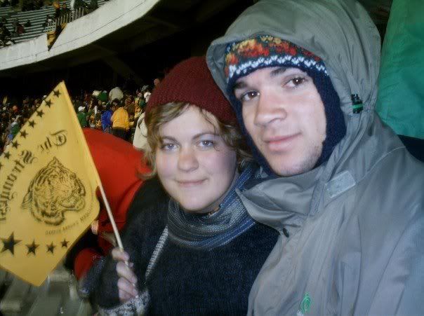 stefan and i at the football