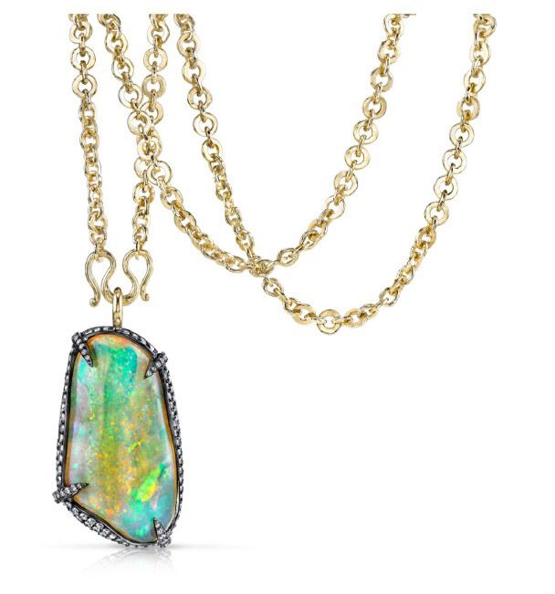  photo DeannaHamro-Lambina Crystal Opal Organic Pendant-madeofjewelry