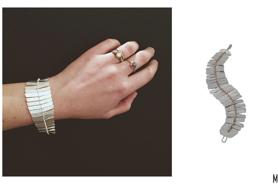 sarah swell fishbone bracelet - madeofjewelry 