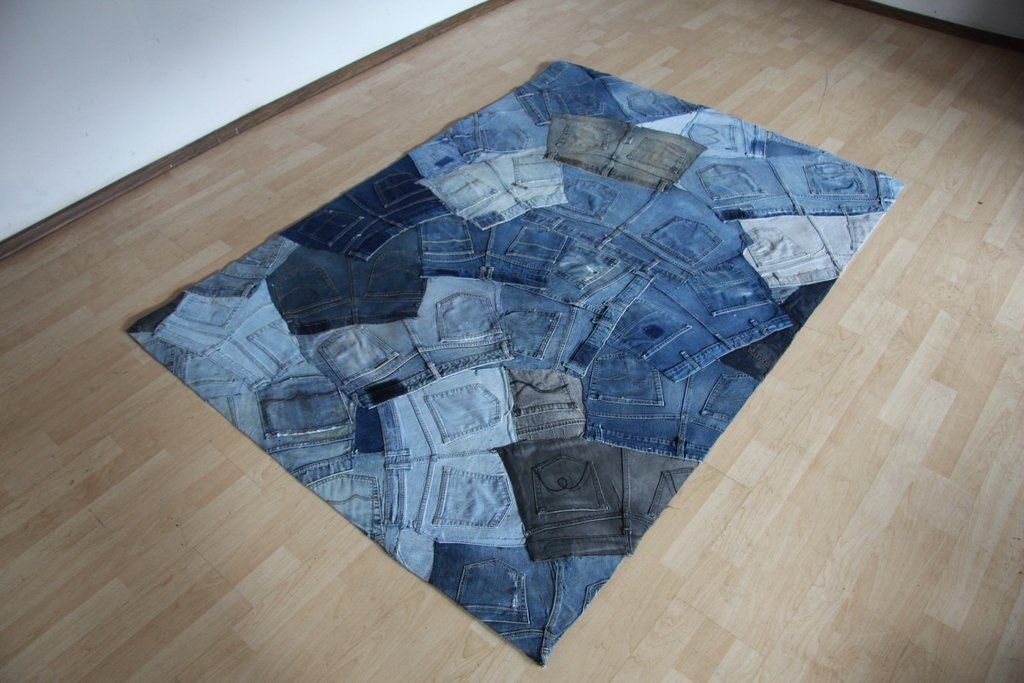 dywan jeans patchwork luxor living texas