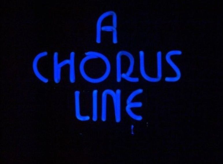 I won this A CHORUS LINE neon sign on ebay