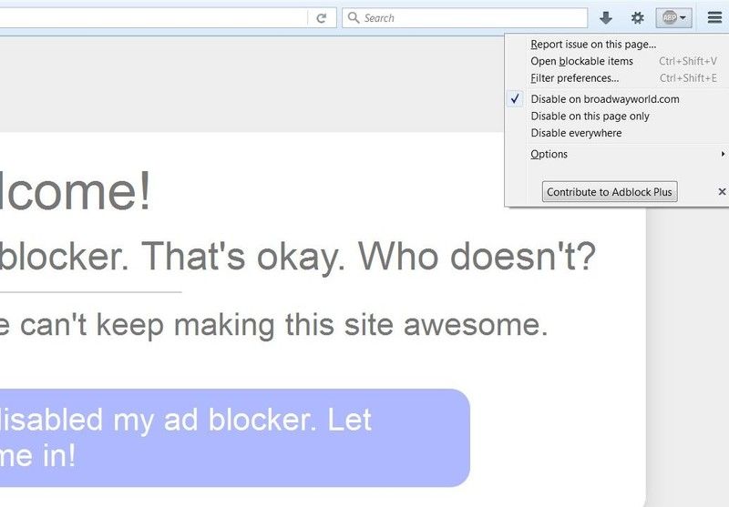 I've turned off adblocker but still get nagged about it