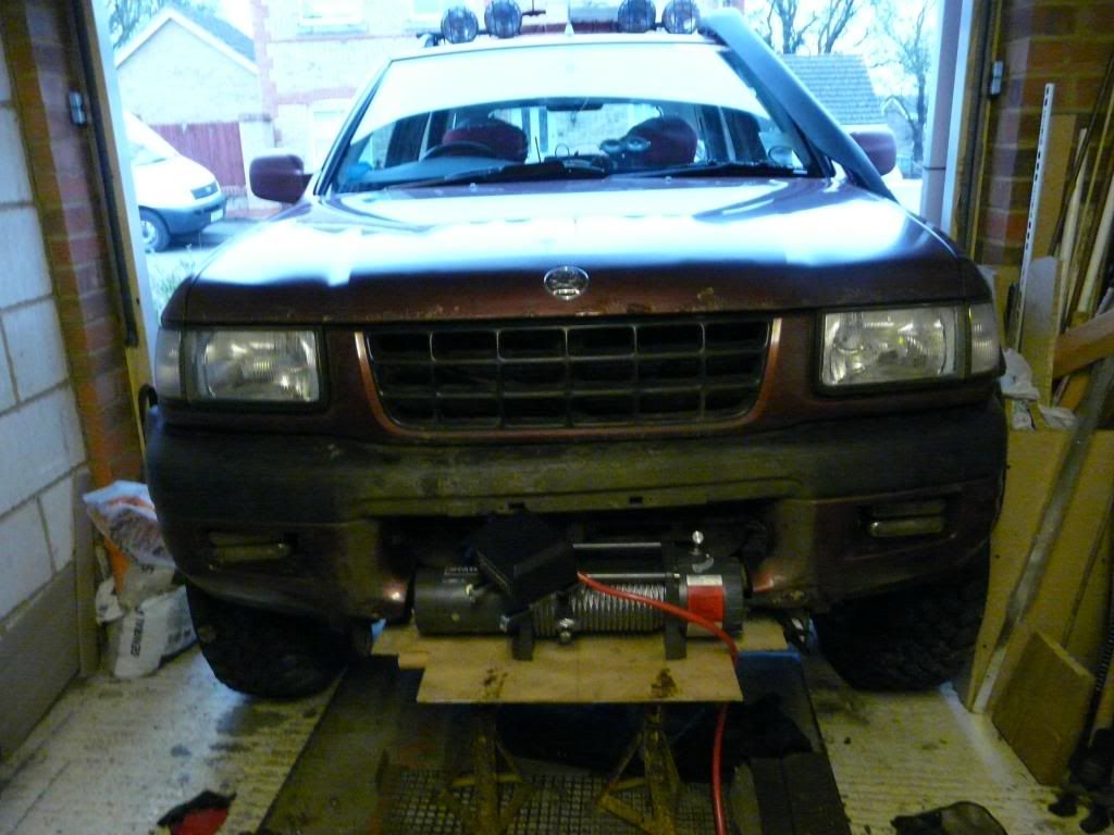 Fitting a winch to a B Series Frontera..... - The Four Wheel Drive Club