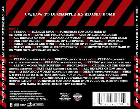 U2   How To Dismantle An Atomic Bomb Collection + Live 8 (5cd) [ preview 1