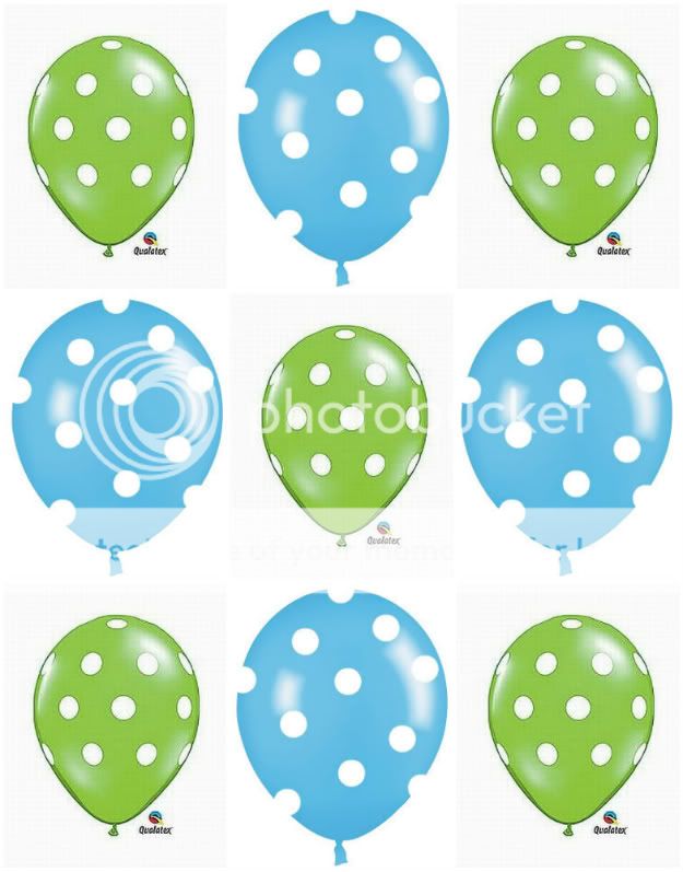   Dot Baby Light Blue Polkadots 11 Latex Party Balloons NEW  