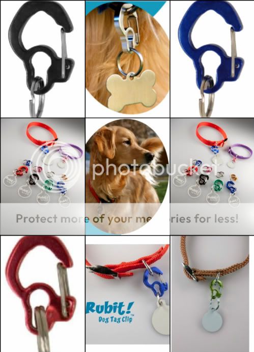 RUBIT CLIP Remove Tags Easily Dog Tag Holder with Plastic Divider 