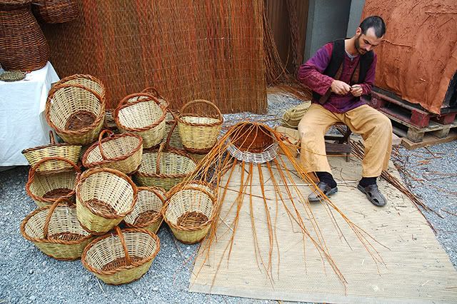 Medieval basket weaver