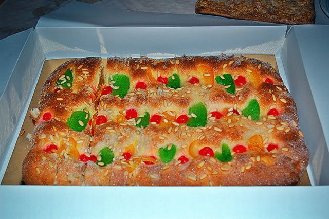 Candied Fruit Pastry or Coca de Sant Joan