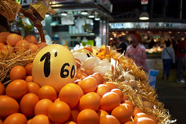 Egg Stall, La Boqueria Market, Barcelona