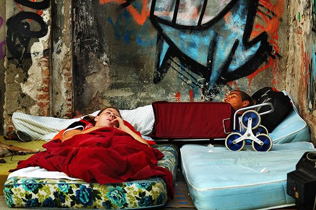 Homeless people in Barcelona