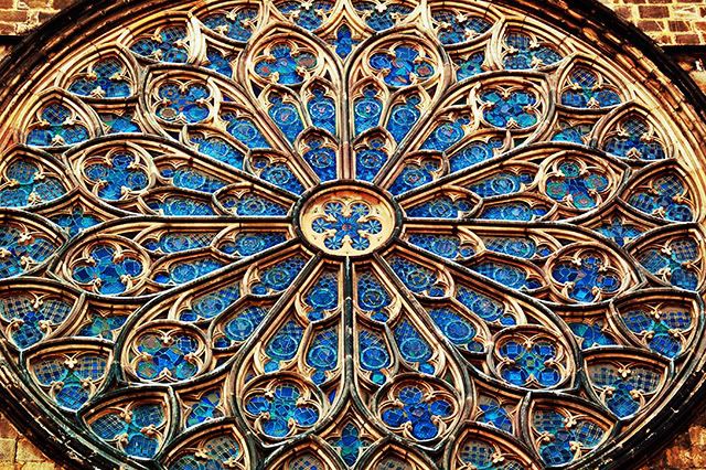 Rose Window, Santa Maria del Pi Church, Barcelona [enlarge]