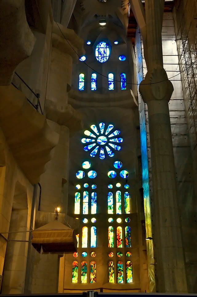 Sagrada Familia Cathedral: Stained Glass Window [enlarge]
