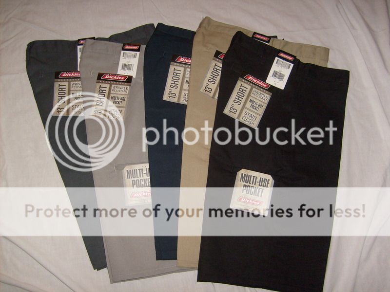 DICKIES WRINKLE RESISTANT MULTI USE SHORTS 13 INSEAM  