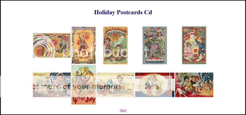 VINTAGE HOLIDAYS POSTCARD GREETING IMAGE CRAFTING DVD  